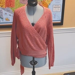 Cashblend Adele Wrap Sweater - Winterberry Heather